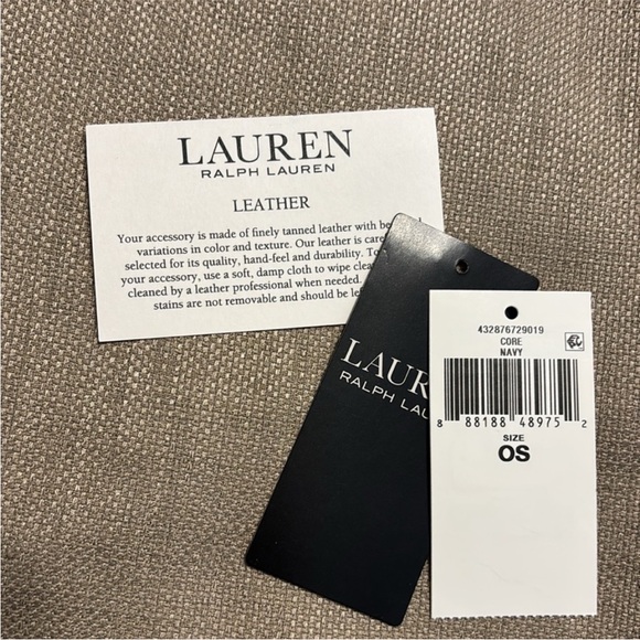 Lauren Ralph Lauren Leather Navy Blue Wallet-NWT - Picture 6 of 6